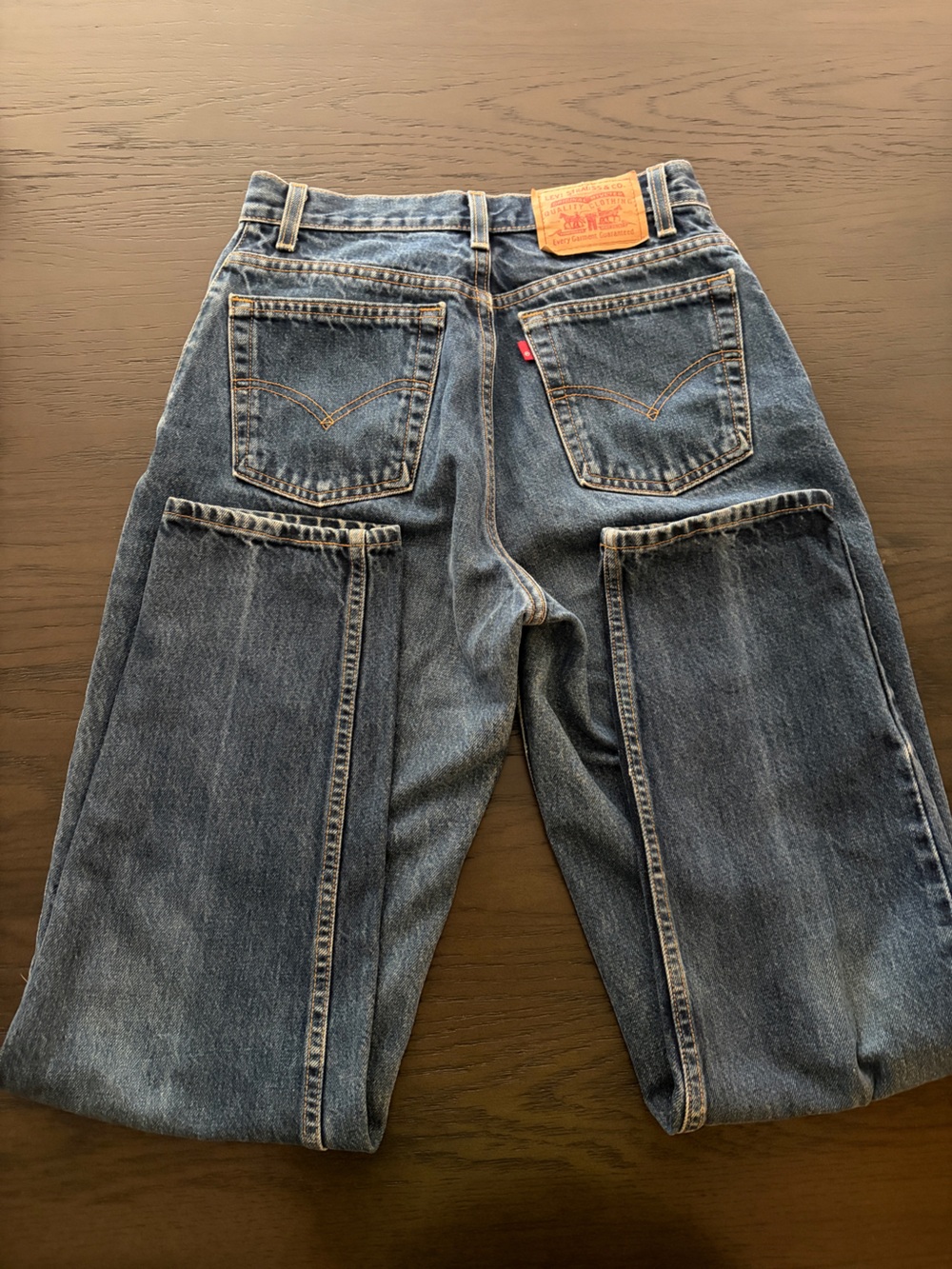 Levi's Relaxed Fit Washed Blue Denim Jeans